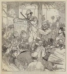 The French Elections, a Sketch on the Boulevard Montmartre, 15 October, Midnight, Une Fausse Joie